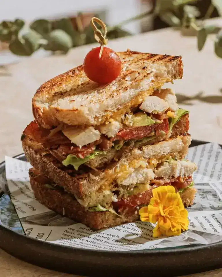 The Artis Club sandwich on toasted sourdough