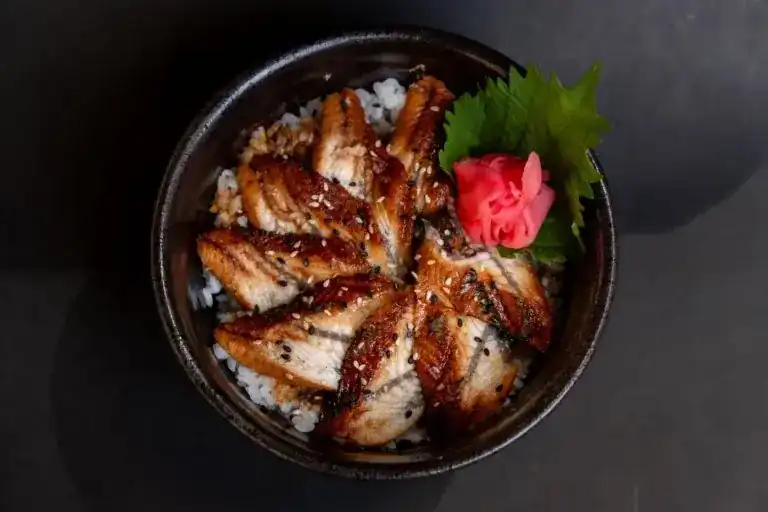 Unagi rice bowl with grilled eel