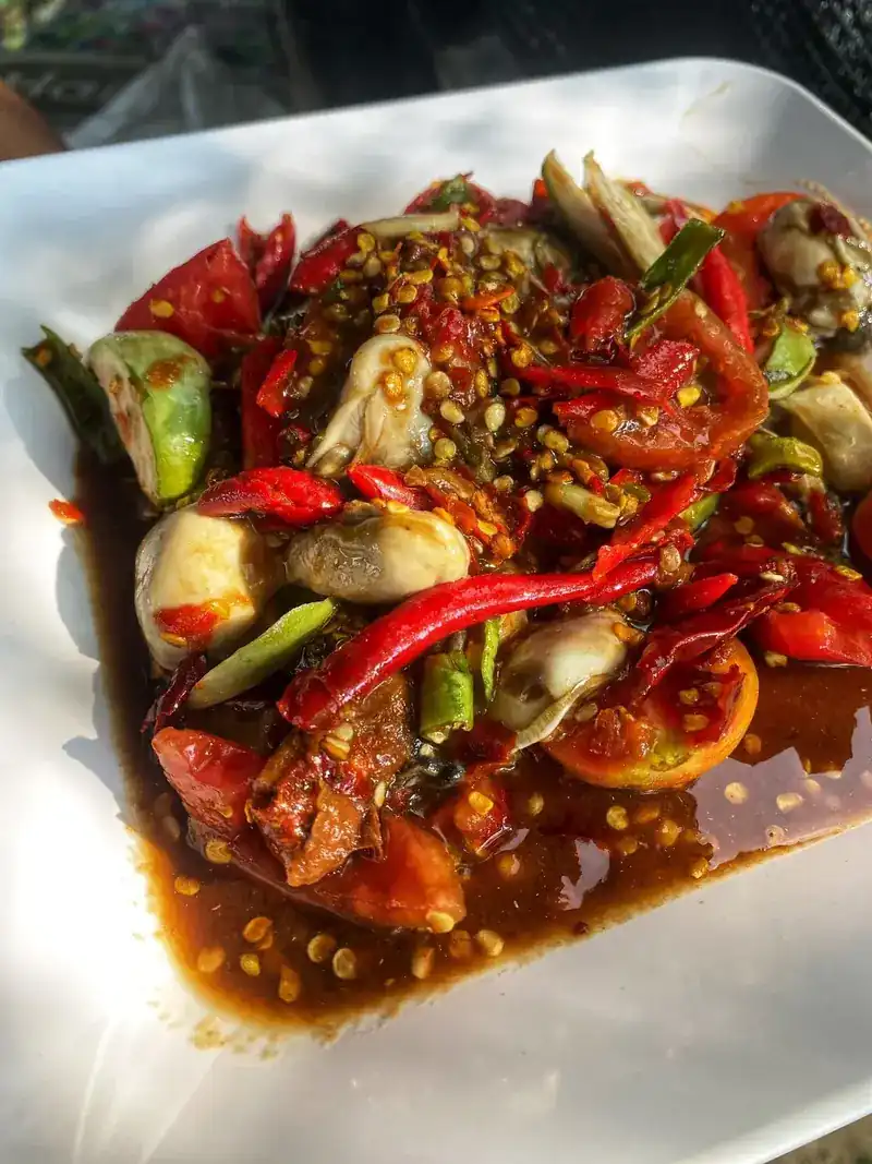 A fiery yum, heavy on chilli and tomato