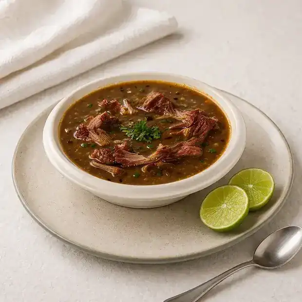 Lentil soup with lamb