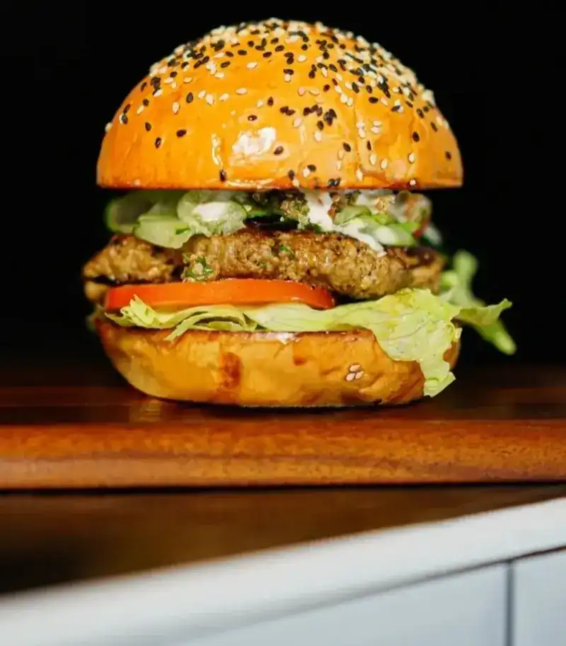Big Money, the souvlaki lamb burger
